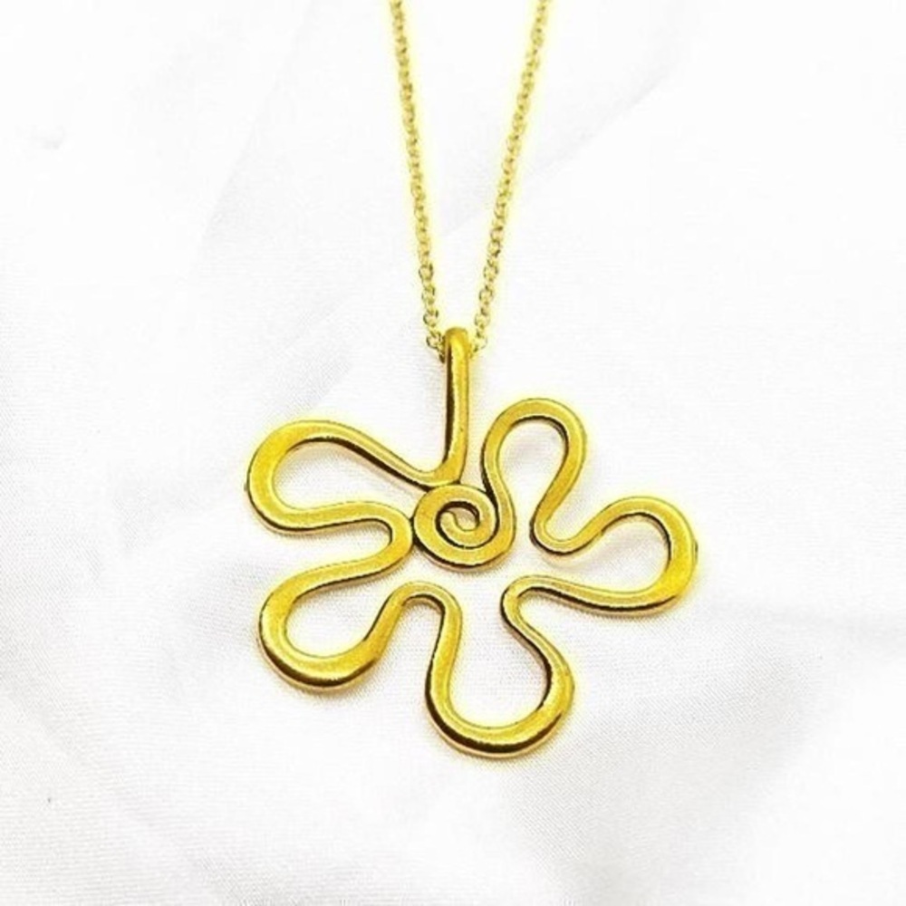 Y2K Doodle Flower Necklace